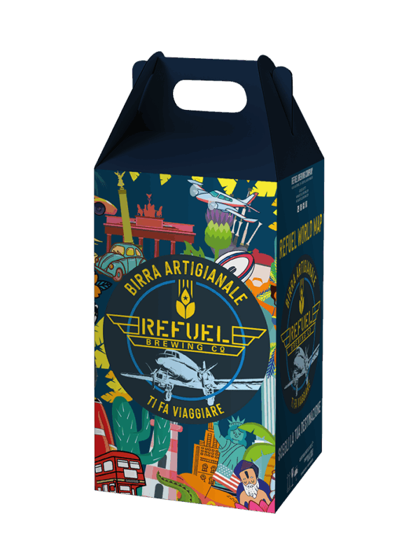 Cestino 4x33cl "Collezione Viaggio"